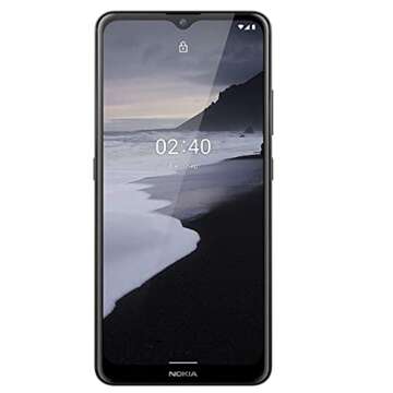 Nokia 2.4 | Android 10 | Unlocked Smartphone | 2-Day Battery | Dual SIM | US Version | 2/32GB | 6.5-Inch Screen | Charcoal