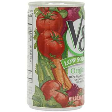 V8 100% Vegetable Juice Original Low Sodium 5.5 oz