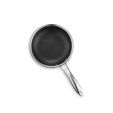 HexClad Hybrid Nonstick 7-Inch Fry Pan, Stay-Cool Handle, Dishwasher and Oven Safe, Induction Ready, Compatible with All Cooktops