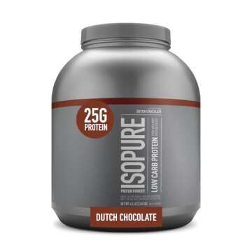 Isopure Protein Powder, Whey Isolate with Vitamin C & Zinc for Immune Support & Protein Powder, Whey Isolate with Vitamin C & Zinc for Immune Support