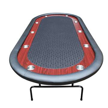 IDS Online Poker 96" Light Series Poker Table Black