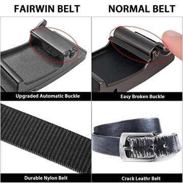 FAIRWIN Adjustable Ratchet Belts for Men