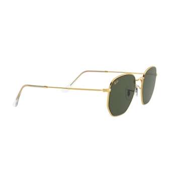 Ray-Ban RB3548 Hexagonal Sunglasses, Legend Gold/G-15 Green, 51 mm