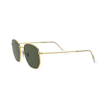 Ray-Ban RB3548 Hexagonal Sunglasses, Legend Gold/G-15 Green, 51 mm