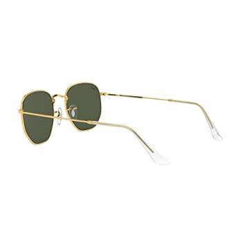 Ray-Ban RB3548 Hexagonal Sunglasses, Legend Gold/G-15 Green, 51 mm