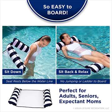 Aqua 4-in-1 Monterey Hammock Pool Float for Summer Fun