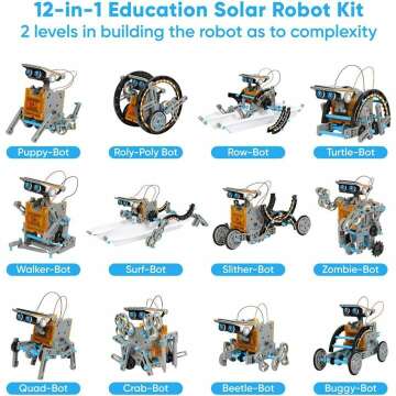 Sillbird Solar Robot Kit - STEM DIY for Kids Age 8+