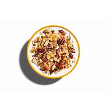 NuTrail Nut Granola Cereal, Honey Nut, No Sugar Added, Keto, Low Carb, Gluten Free, Grain Free, Healthy Breakfast 8 oz. 1 Count