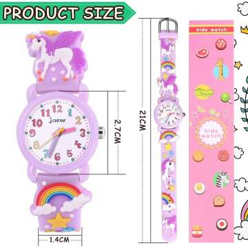 Waterproof 3D Cartoon Kids Watch for Ages 2-8