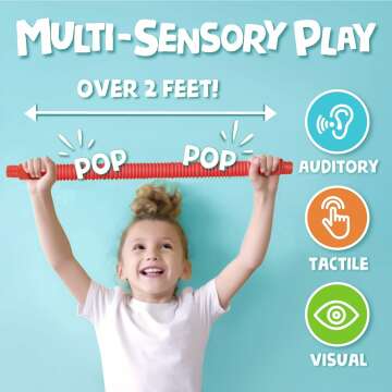 BUNMO Pop Tubes - Engaging Sensory Toys for Toddlers