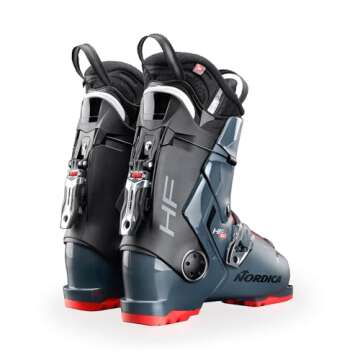 NORDICA Men's HF 100 Durable Warm Insulated Water-Resistant Easy-Entry All-Mountain Touring Ski Boots Alpine, Black, 26.5