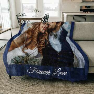 Custom Photo Blankets for Couples