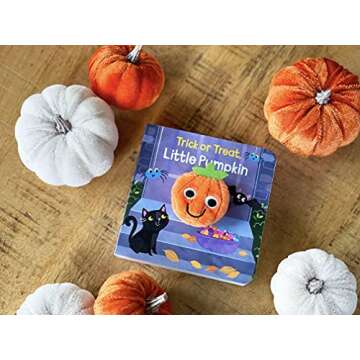 Trick Or Treat Little Pumpkin Finger Puppet Halloween Board Book Ages 0-4 (Children's Interactive Finger Puppet Board Book)