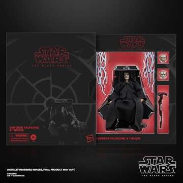 STAR WARS The Black Series Emperor Palpatine & Throne Return of The Jedi Collectible 6 Inch Action Figure (Amazon Exclusive)