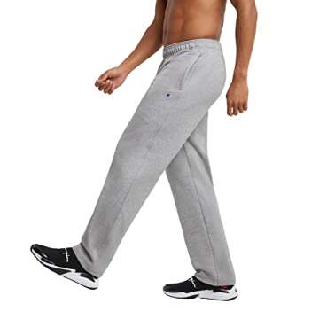 Men's Fleece Open-Bottom Sweatpants by Champion