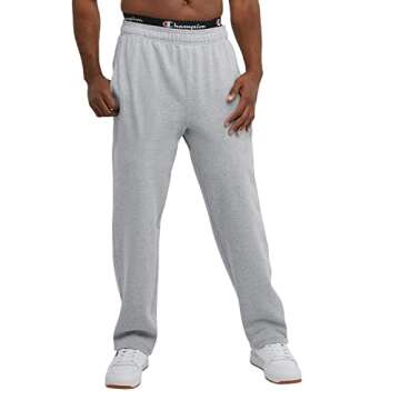 Men's Fleece Open-Bottom Sweatpants by Champion