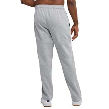 Men's Fleece Open-Bottom Sweatpants by Champion