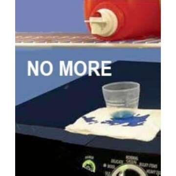 Tidy-Cup Laundry Detergent and Fabric Softener Gadget, fits Most Economic Sized Bottles, no More Drips or Mess