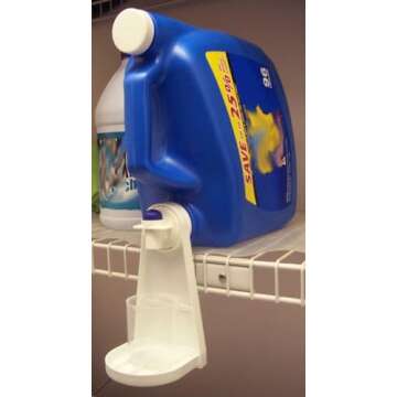 Tidy-Cup Laundry Detergent and Fabric Softener Gadget, fits Most Economic Sized Bottles, no More Drips or Mess