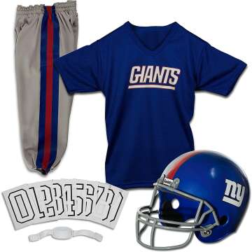 Franklin Sports NFL Kids Football Uniform Set - NFL Youth Football Costume for Boys & Girls - Set Includes Helmet, Jersey & Pants