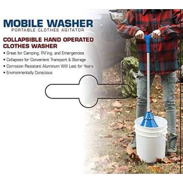 Portable Mobile Washer - Compact Clothes Agitator