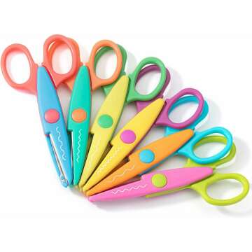 Mr. Pen Craft Scissors 6 Pack - Decorative Zig Zag & Pattern Scissors