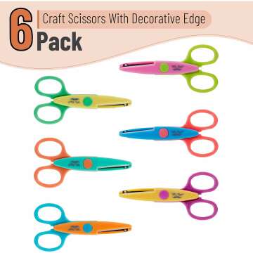 Craft Decorative Edge Scissors Set - 6 Pack