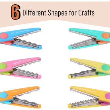 Craft Decorative Edge Scissors Set - 6 Pack