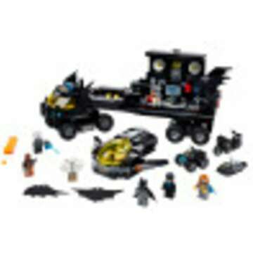 LEGO DC Mobile Bat Base 76160 Batman Building Toy, GOTHAM CITY Batcave Playset and Action Minifigures, Great ‘Build Your Own Truck’ Batman Gift for Kids Aged 6 and up (743 Pieces)