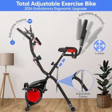 YYFITT 3-IN-1 Exercise Bike: Versatile Indoor Workout with Luminous Display