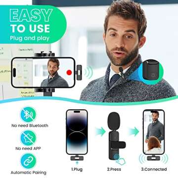 EJCC Wireless Microphones for iPhone & iPad