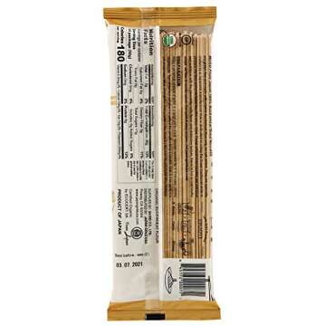 Muso From Japan Organic Japanese Noodles 100% Buckwheat Soba, 42 Oz, Pack of 6