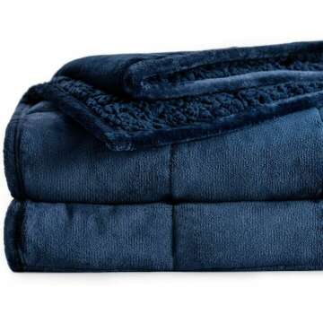 Sherpa Fleece Weighted Blanket 15 lbs