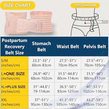 ChongErfei Postpartum Support Recovery Belly Wrap Waist/Pelvis Belt Body Shaper Postnatal Shapewear