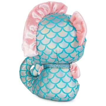 GUND P.Lushes Designer Fashion Pets Mel Dives Premium Seahorse Stuffed Animal, Pink and Teal, 6”