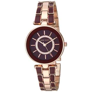 Anne Klein Women's Premium Crystal Accented Watch and Bracelet Set