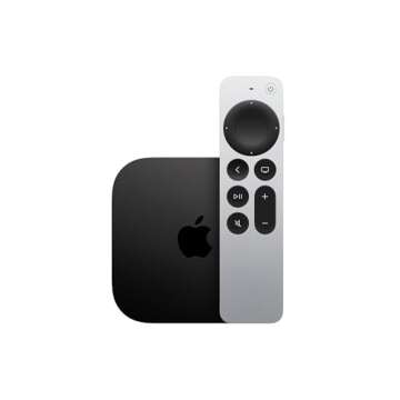 Apple TV 4K Wi-Fi (3rd Generation) + Siri Remote + Power Cord + Apple 1 Year Limited Warranty (128 GB Ethernet & WiFi)