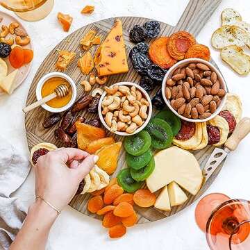 Cheese and Snack Charcuterie Board | Gift Basket forThanksgiving, Christmas, Holidays, Parties, Host, Hostess, Party Platter, Savory Assortment Tray | Bonnie and Pop