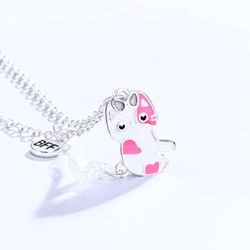 Magnetic Cat Friendship Necklace Set for 2 Girls