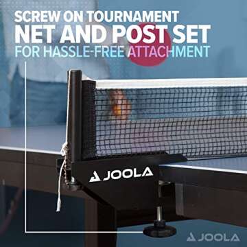 JOOLA Inside 25mm Table Tennis Table with Net Set - Features 10-Min Assembly, Playback Mode, Compact Storage