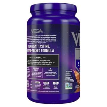 Vega Original Protein Powder, Creamy Chocolate Plant Based Protein Drink Mix for Water, Milk and Smoothies, 32.5 oz (Packaging May Vary)