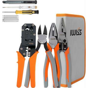 Multipurpose Electrician Tool Set for RJ45 Jacks