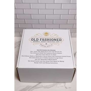 Bartender’s Secret Sauce Barrel-Aged Old Fashioned Cocktail Kit - Gifts for Cocktail Enthusiasts and Mixologists - Cocktail Gift Set includes Bartender’s Secret Sauce Old Fashioned Cocktail Syrup