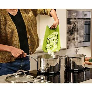 Joseph Joseph Chop2Pot Plus Folding Chopping Board (Regular) - Green Medium