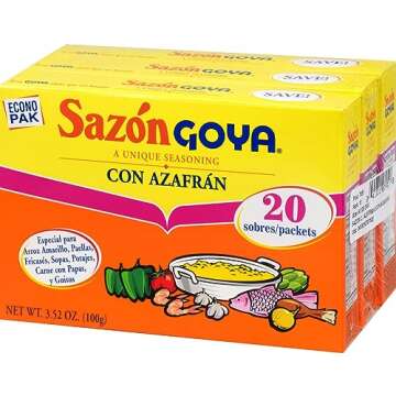 Goya Foods Sazón Seasoning With Azafran 3.52 Ounce (Pack of 3)