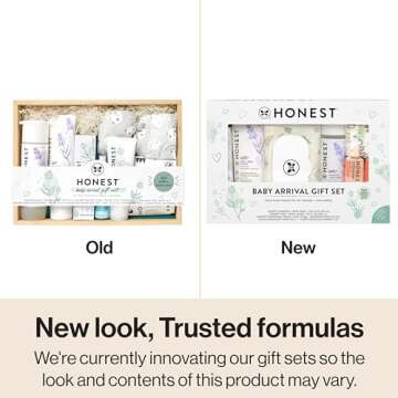 The Honest Company Baby Arrival Gift Set | Newborn Essentials Welcome Box | Diapers, Wipes, Personal Care, Diaper Rash Cream