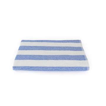 Luxuriously Oversized Bleach Safe Beach Towel Cabana Stripe- Fibertone by 1888 Mills, Made in The USA of US and Imported Materials