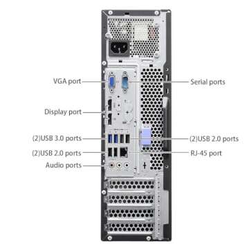 Lenovo ThinkCentre M83 SFF PC Desktop Computer, with 24" FHD(1920x1080) Monitor, RGB Speakers, Intel i5-4570 3.2GHz, 8GB RAM, 512GB SSD, Keyboard&Mouse, USB WiFi, Win10 Pro(Renewed)