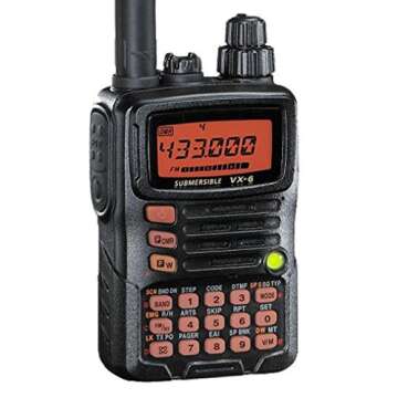 Tri-Band Yaesu VX-6R Submersible Amateur Ham Radio Transceiver (144/222/440)