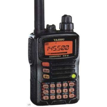 Tri-Band Yaesu VX-6R Submersible Amateur Ham Radio Transceiver (144/222/440)